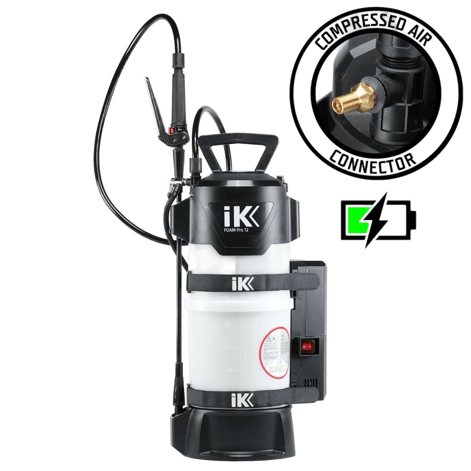 IK E FOAM pro 12 med kompressor og batteri